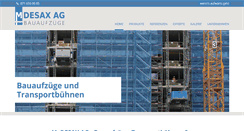 Desktop Screenshot of mdesaxag.ch