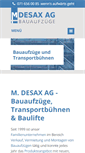 Mobile Screenshot of mdesaxag.ch